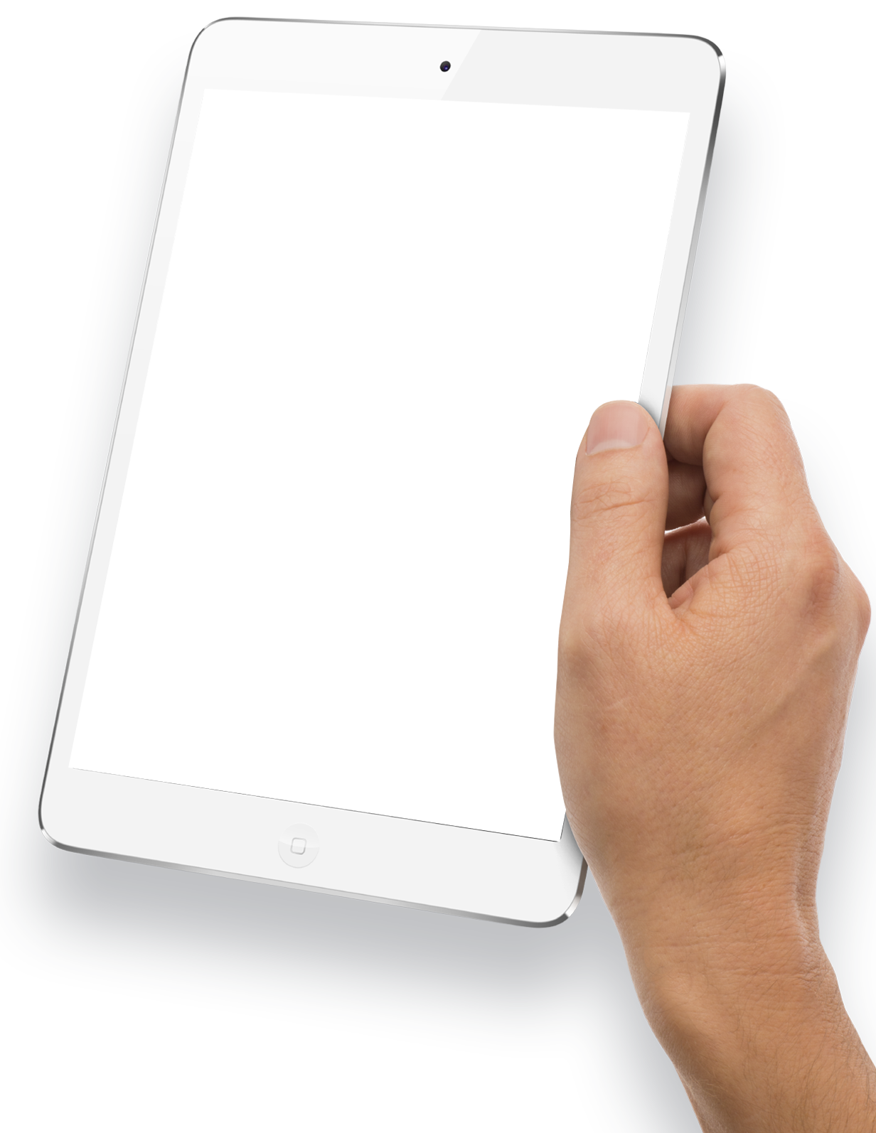 Hand Tablet Holding Mockup Transparent PNG Image