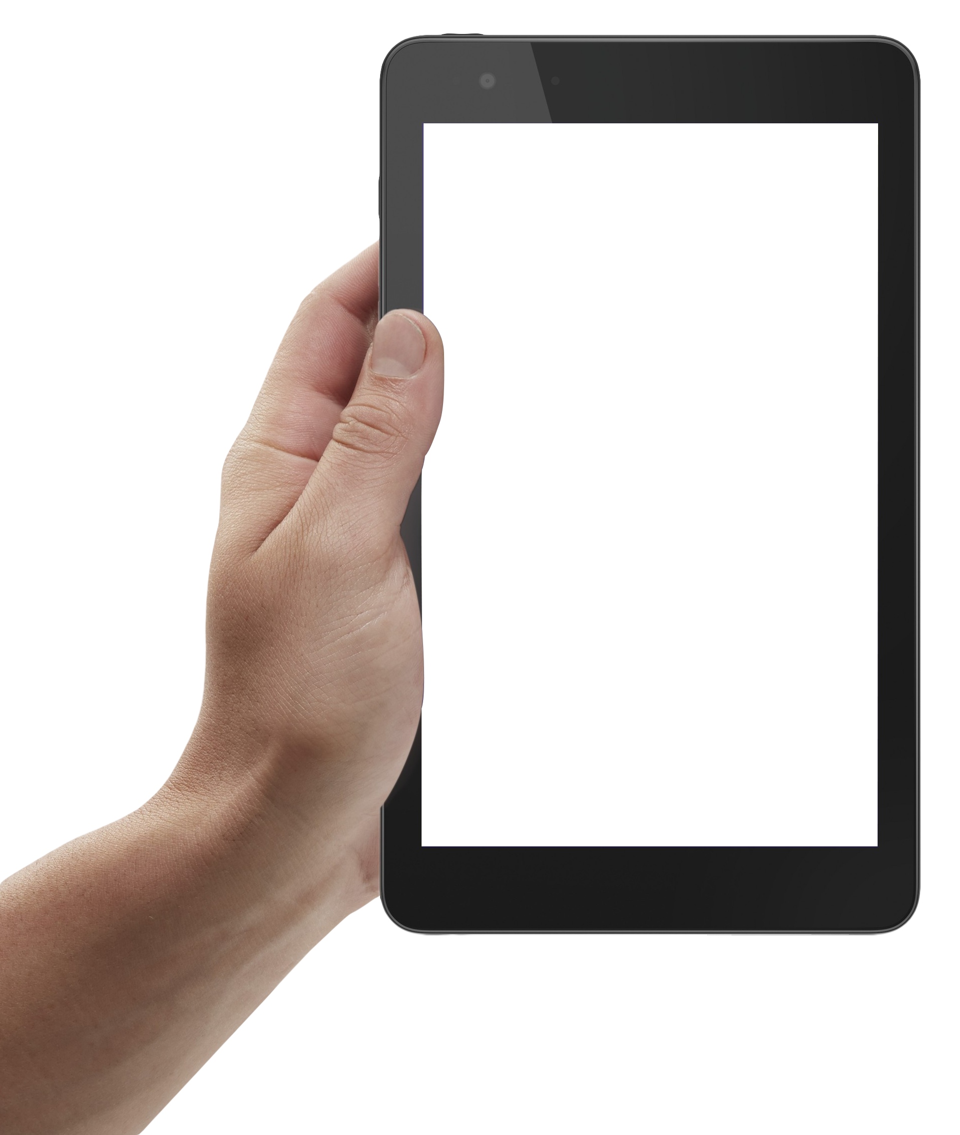 Hand Tablet Holding Mockup Transparent PNG Image