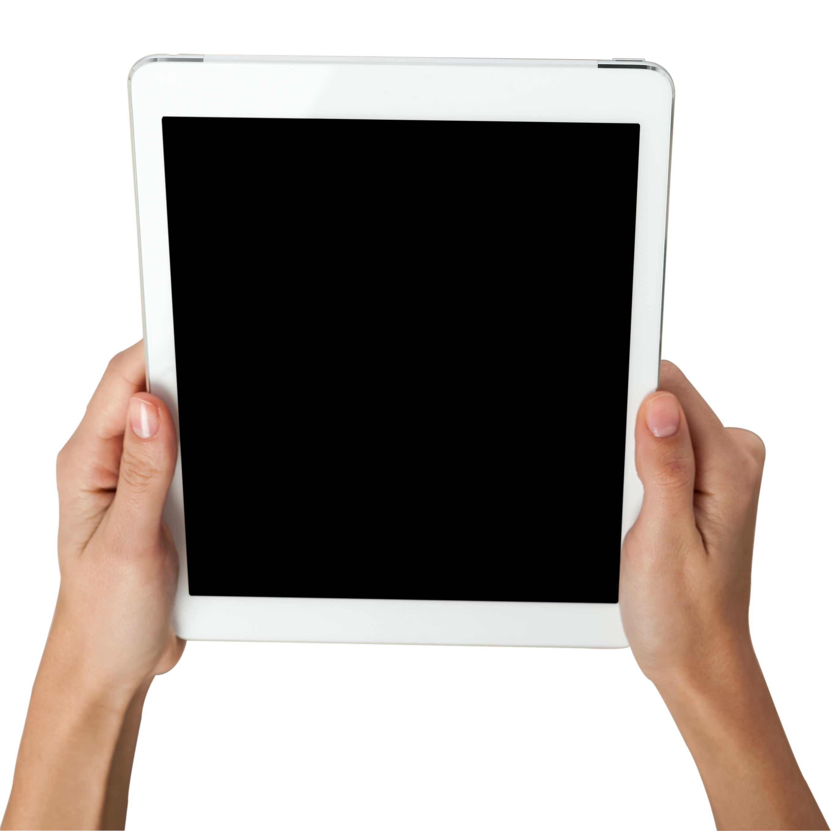 Hand Tablet Holding Mockup Transparent PNG Image