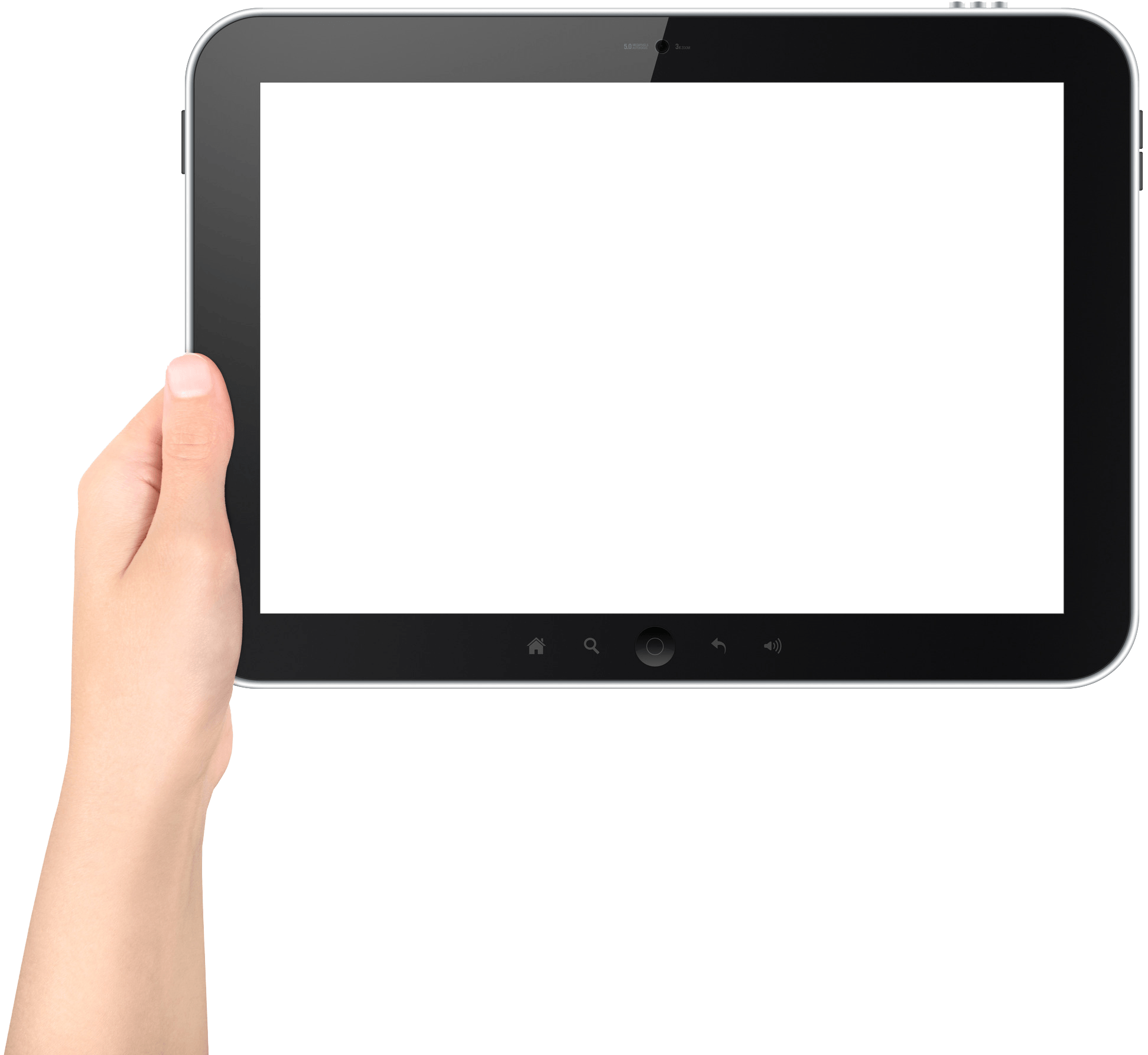 Tablet In Hand Transparent PNG Image