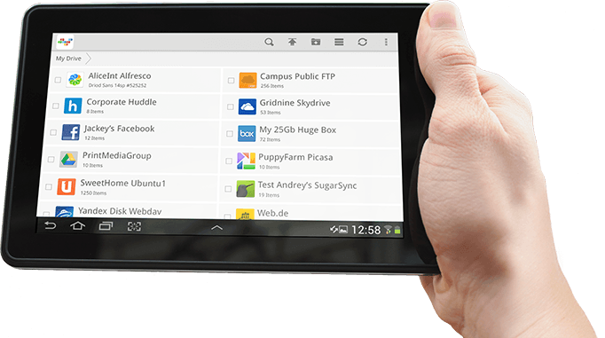 Tablet In Hand Transparent PNG Image