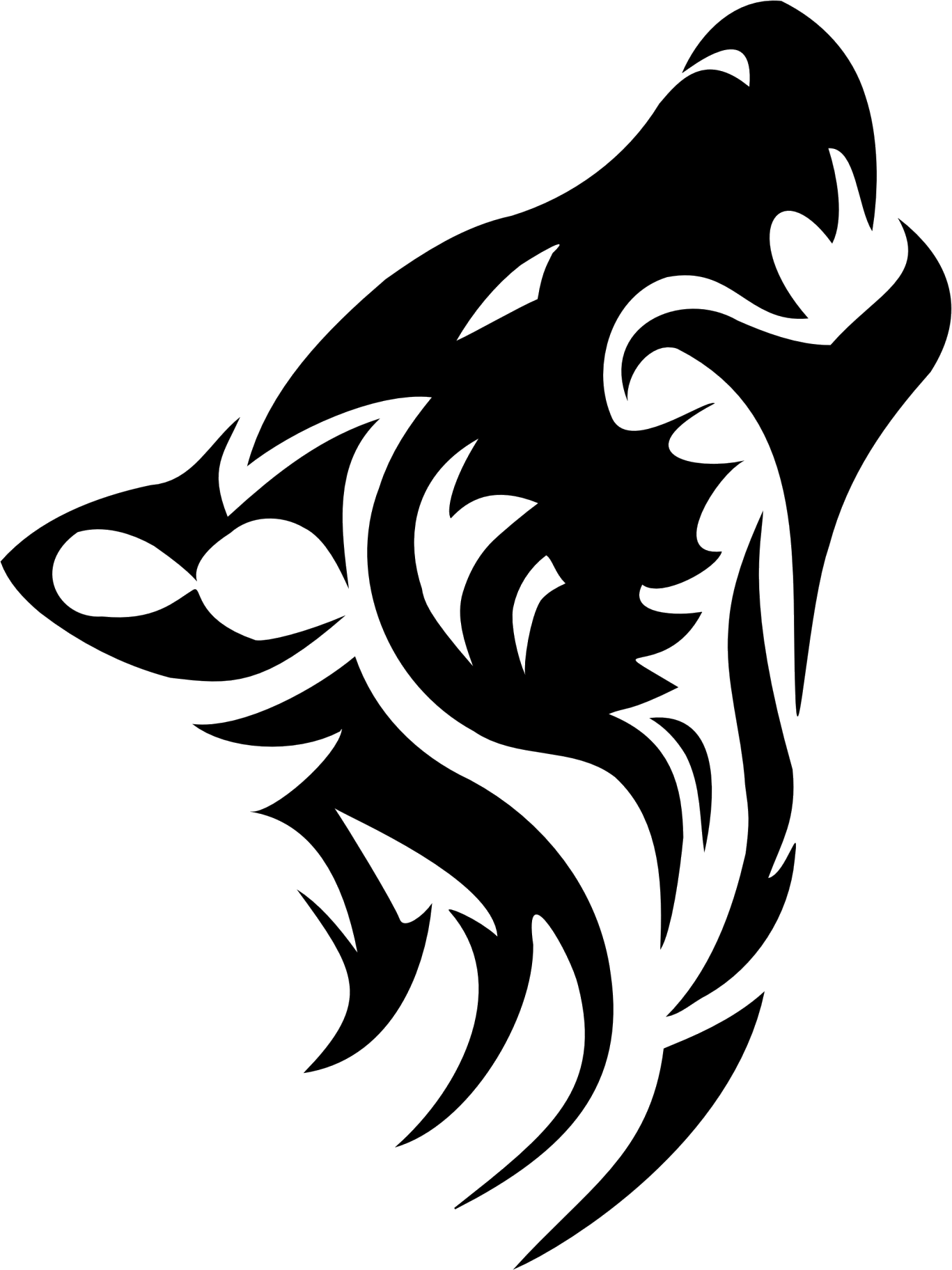 Tattoo Wolf Transparent PNG Image