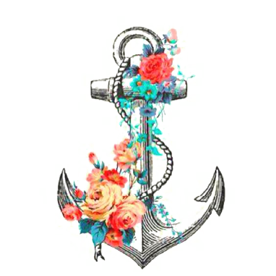 Tattoo Drawing Flower Anchor Rose Transparent PNG Image