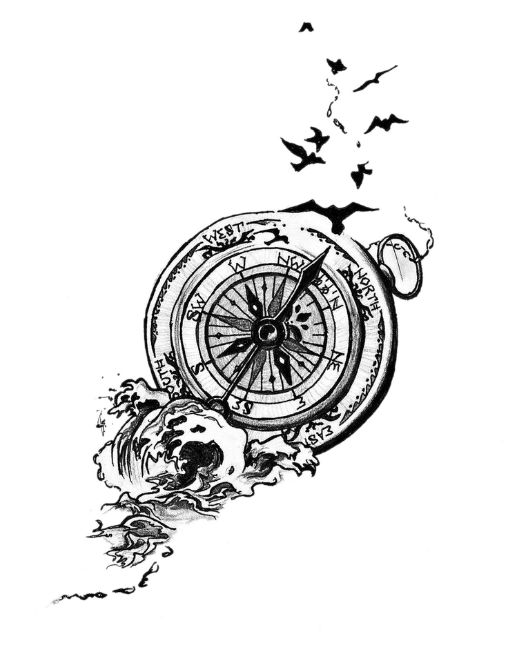 Idea Tattoo Compass Bird Artist Transparent PNG Image