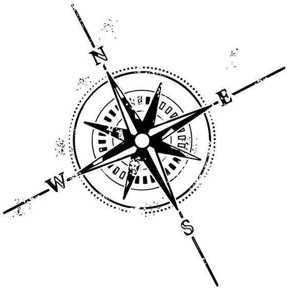 Rose Symbol Tattoo Compass Transparent PNG Image