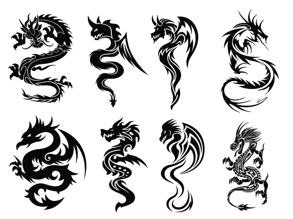 Tattoo Paper Chinese Dragon Transparent PNG Image
