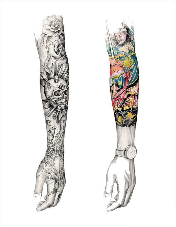Tattoo Arm Sleeve File Transparent PNG Image