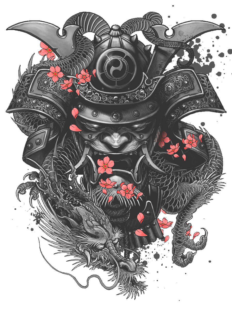Irezumi Tattoo Sleeve Samurai Frame Transparent PNG Image