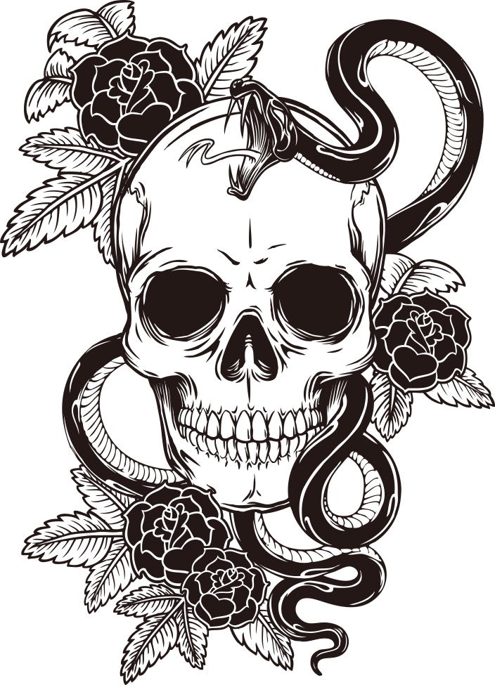 T-Shirt Tattoo Print Skull Sleeve Transparent PNG Image