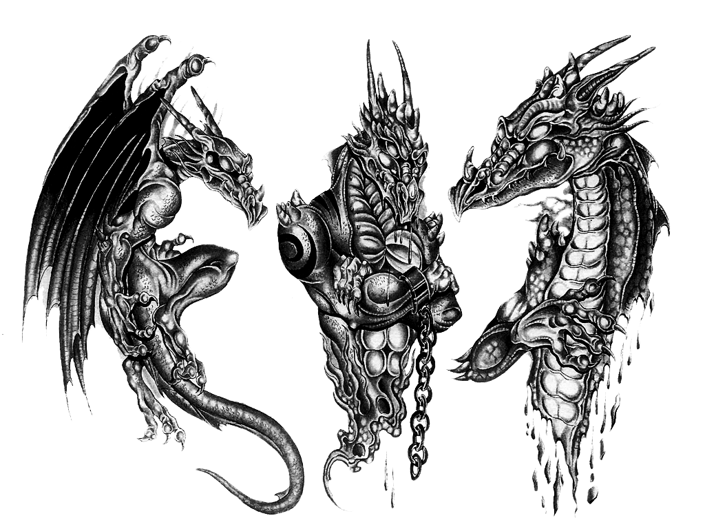 Dragon Tattoo Ink Sleeve Artist Transparent PNG Image