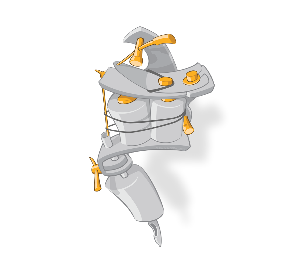 Machine Tattoo Vector Drawing Artist Transparent PNG Image