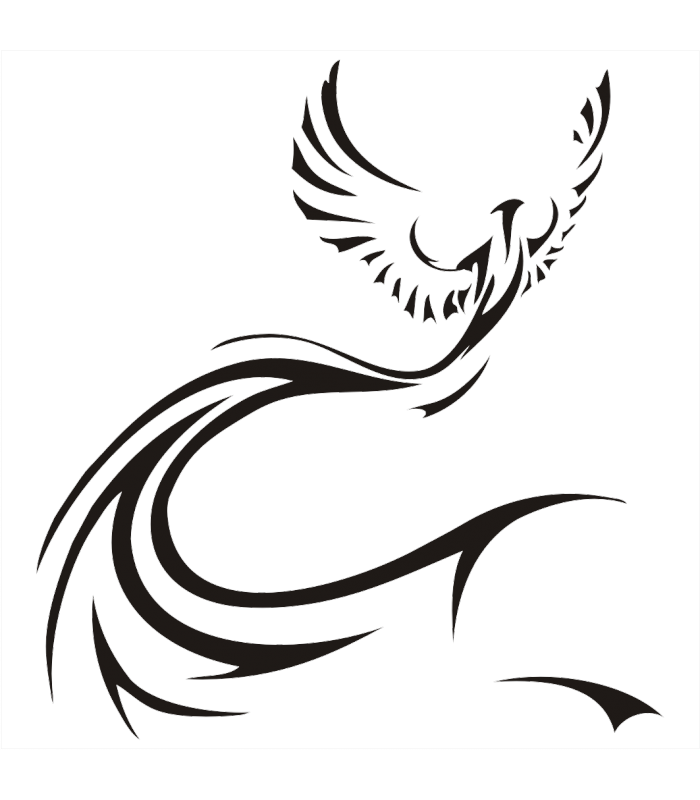 Tattoo Art Bird Phoenix Transparent PNG Image