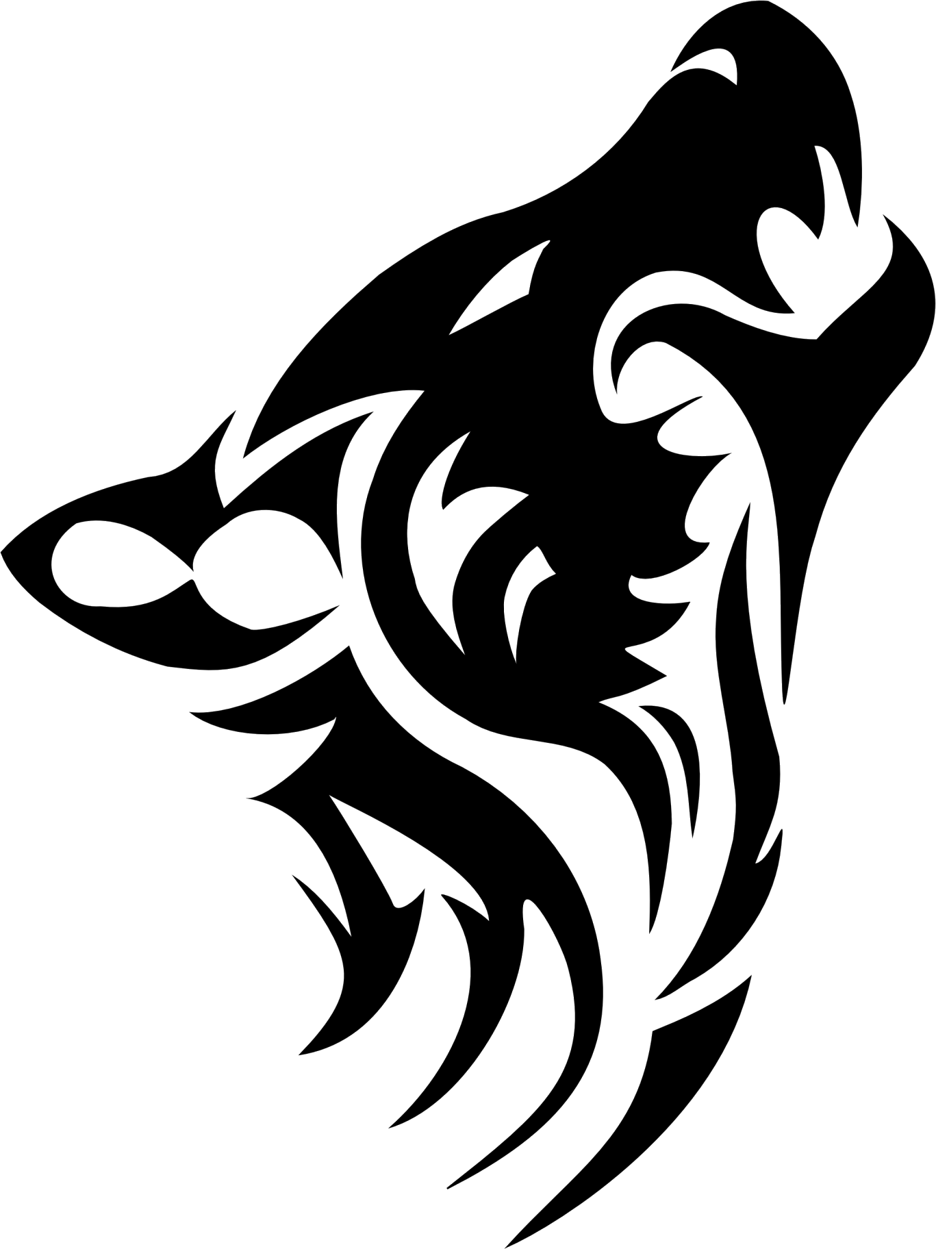 Tattoo Arctic Wolf Dog Tribe Transparent PNG Image