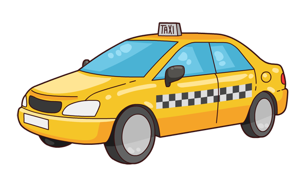 Taxi Cab Transparent PNG Image