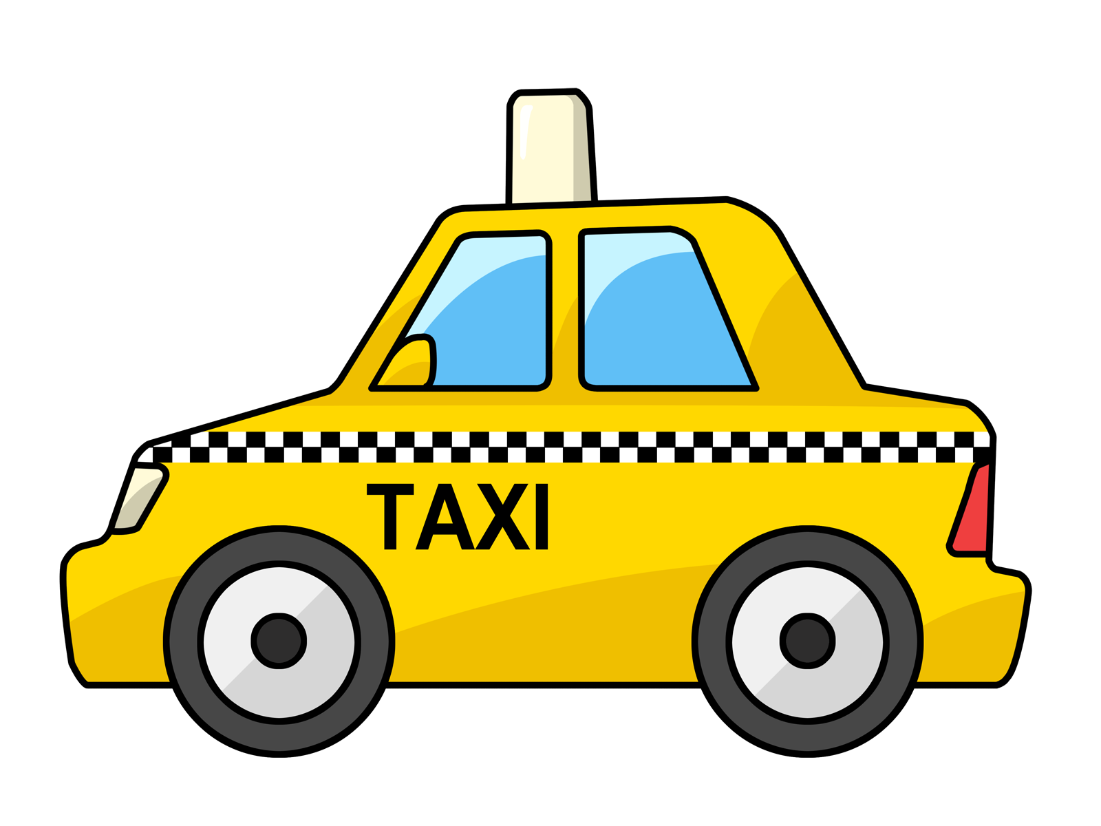 Taxi Cab Transparent PNG Image