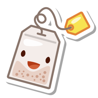 Tea Sticker Bubble Oolong Swarm Transparent PNG Image