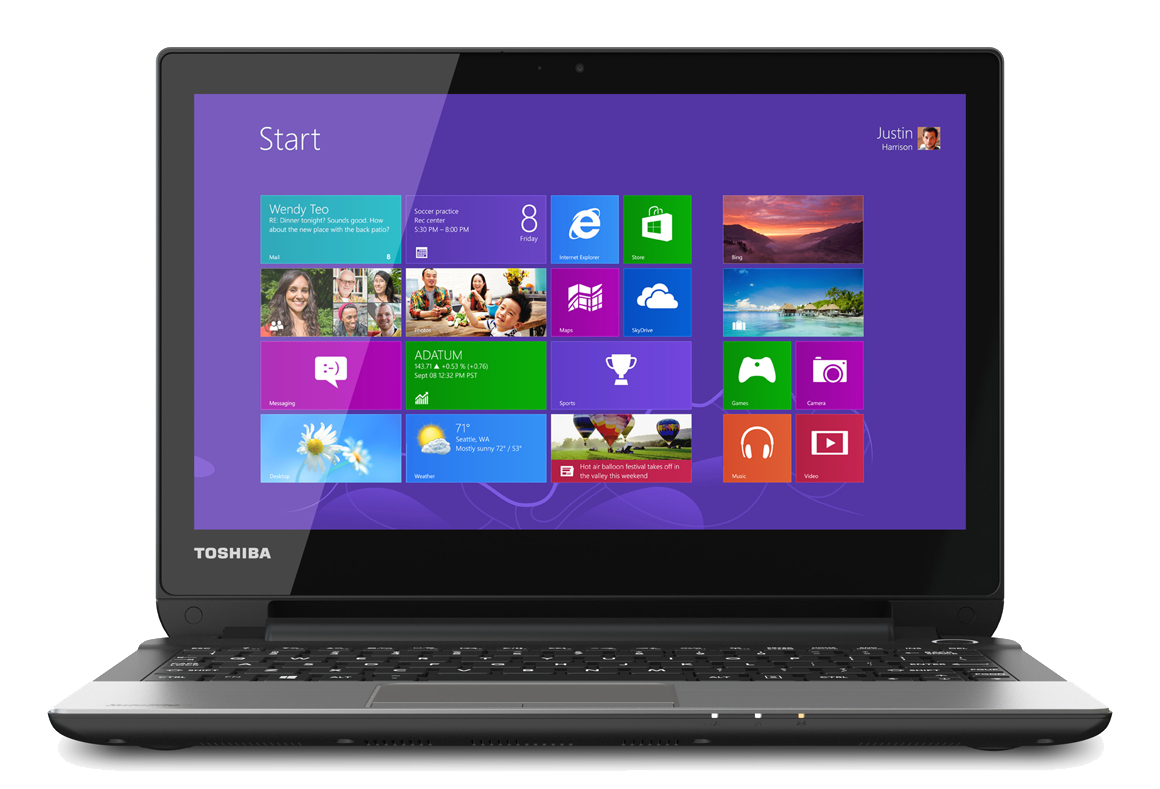 Toshiba Laptop Transparent PNG Image