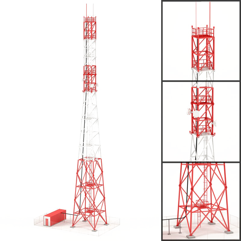 Communication Tower Transparent PNG Image