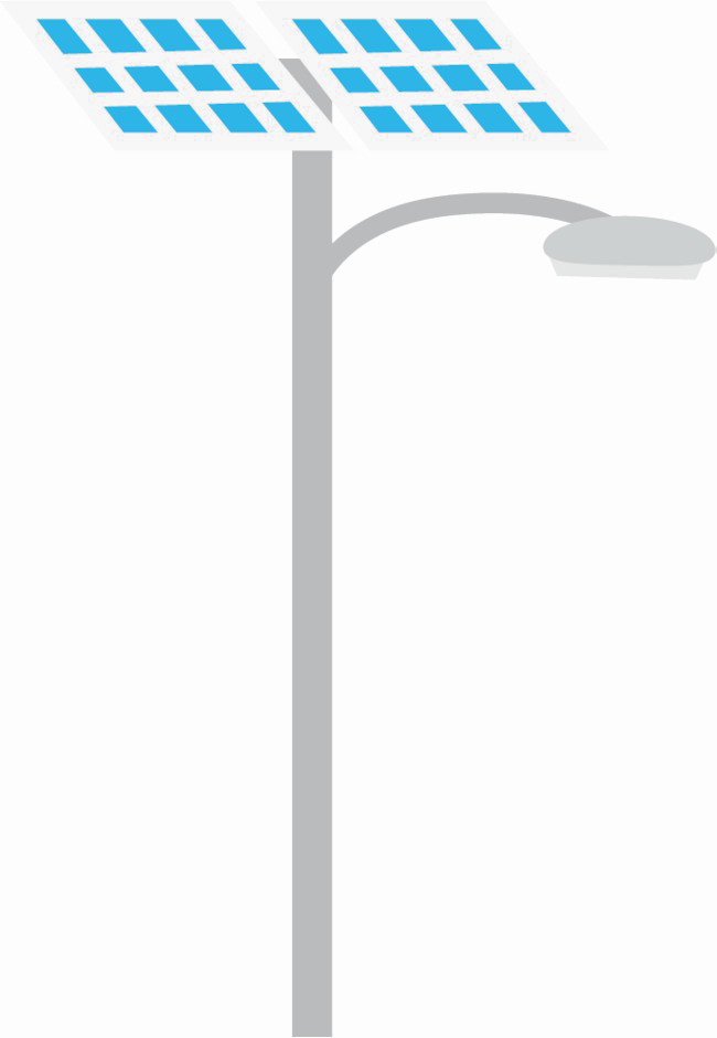Solar Street Light File Transparent PNG Image