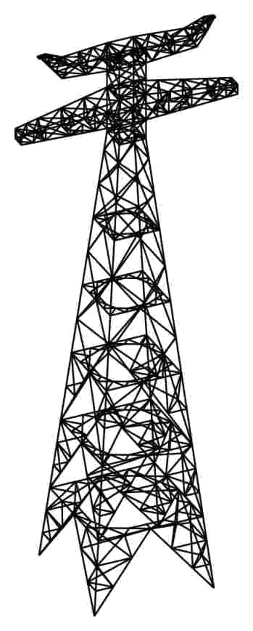 Transmission Tower Transparent PNG Image