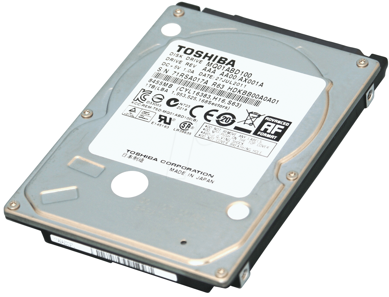 Laptop Hard Disk Transparent PNG Image
