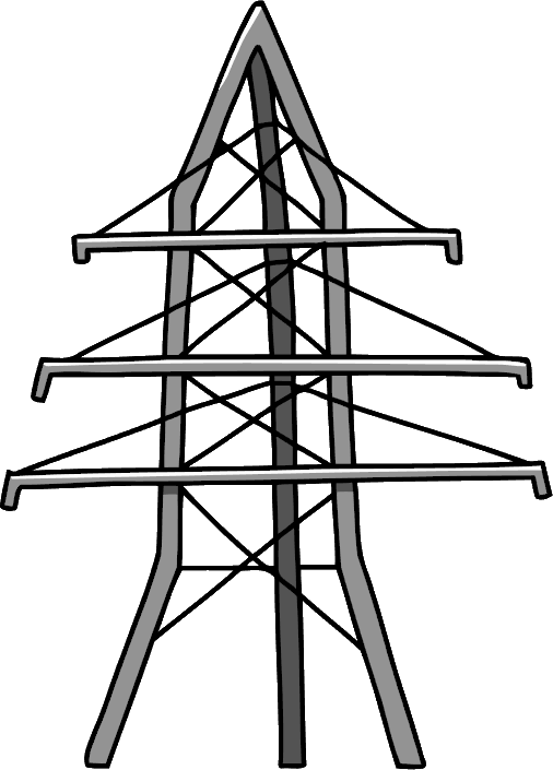 Transmission Tower Transparent PNG Image