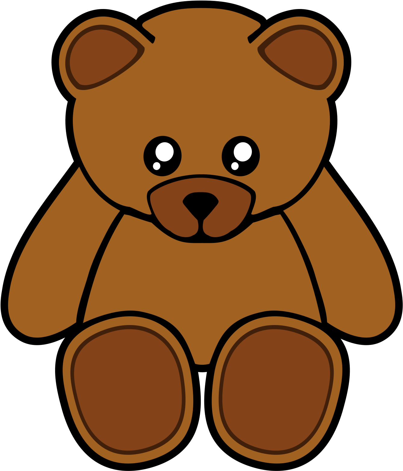 Vector Bear Teddy Transparent PNG Image