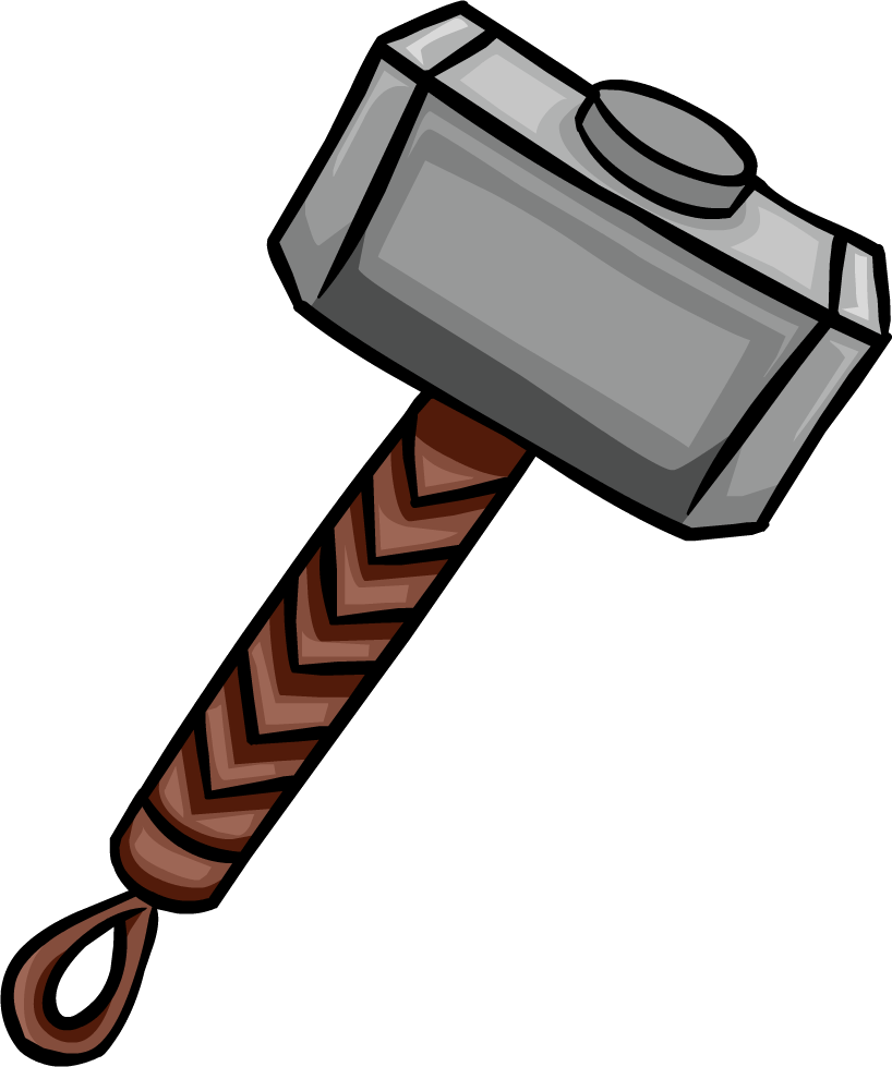 Mjolnir Line Hammer Thor Transparent PNG Image