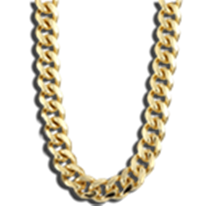 Thug Life Gold Chain Transparent PNG Image