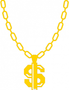 Thug Life Chain Dollar Sign Chain Transparent PNG Image