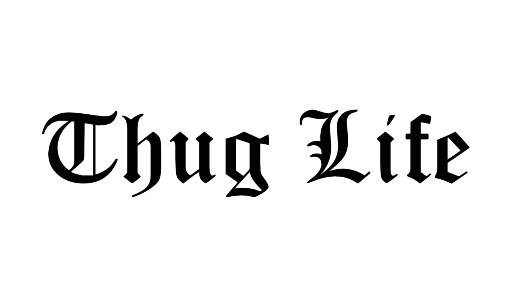 Thug Life Text Transparent PNG Image