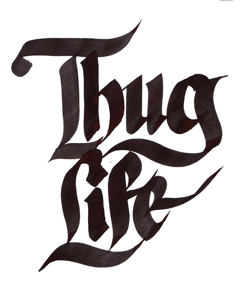 Thug Life Text Transparent PNG Image