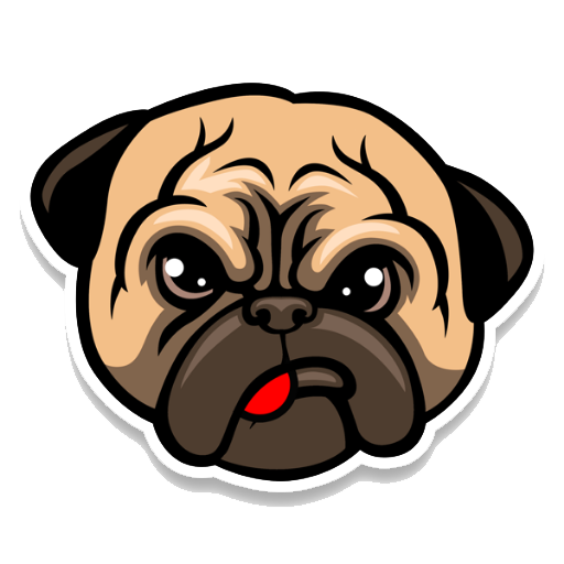 Pug Life Transparent PNG Image