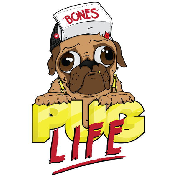 Pug Life Transparent PNG Image