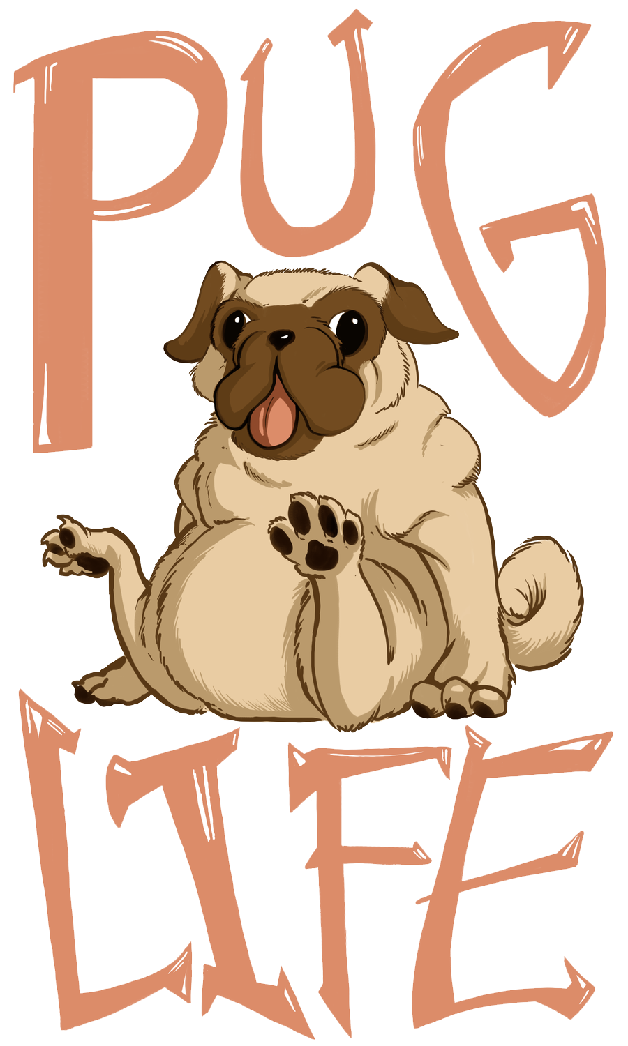 Pug Life Transparent PNG Image