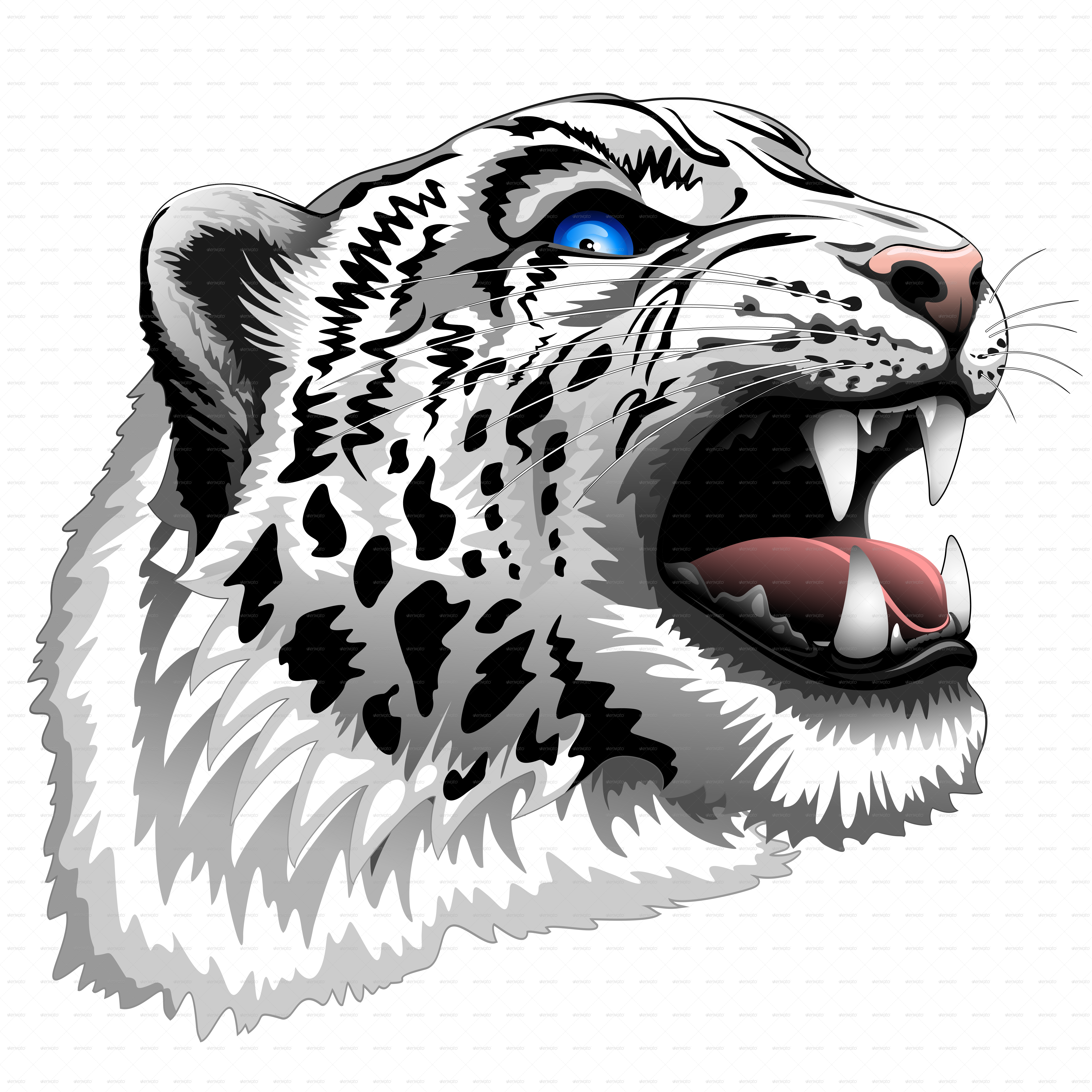 Tiger Roar Leopard Snow African Transparent PNG Image