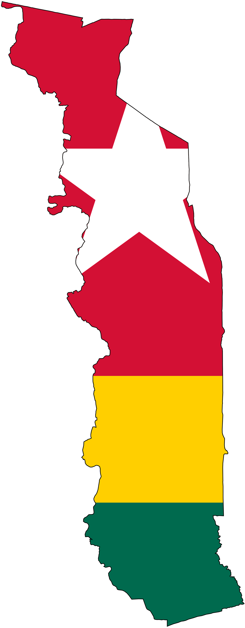 Togo Flag Transparent PNG Image