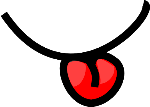 Funny Tongue Cartoon Transparent PNG Image