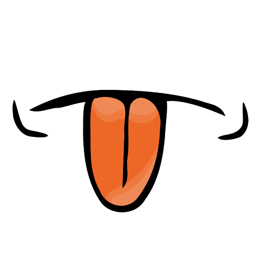 Funny Tongue Cartoon Transparent PNG Image