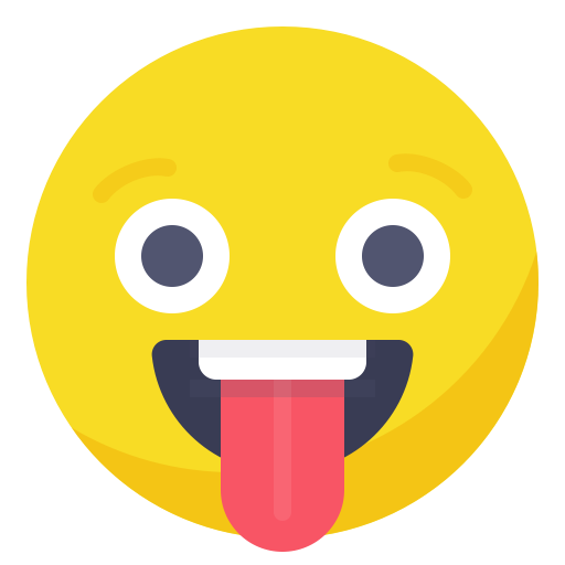 Funny Tongue Emoji Transparent PNG Image