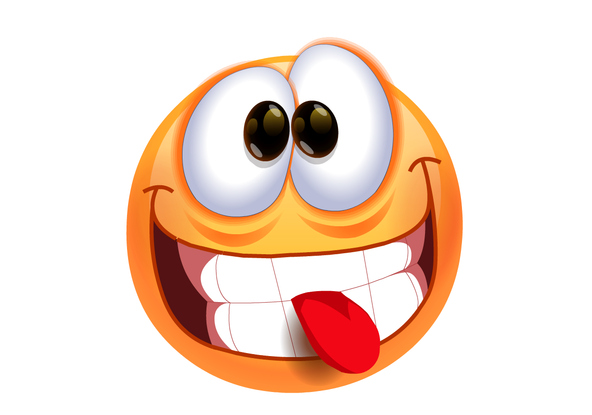 Funny Tongue Emoji Transparent PNG Image