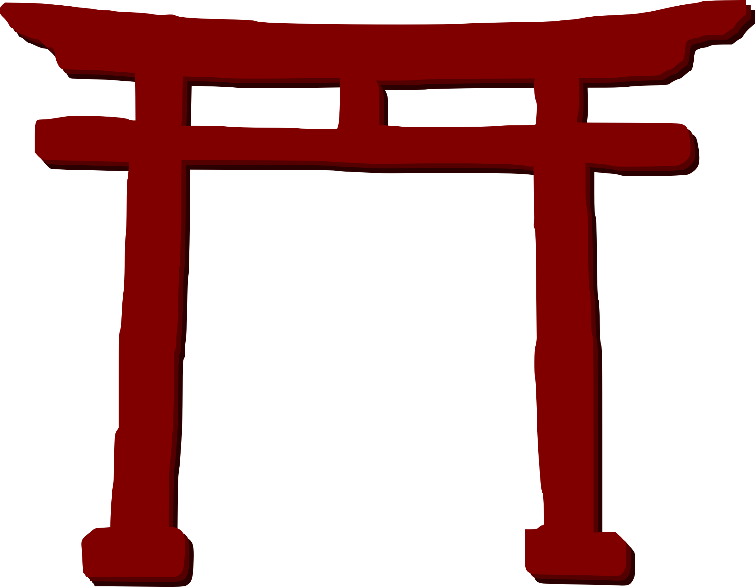 Torii Gate Transparent PNG Image