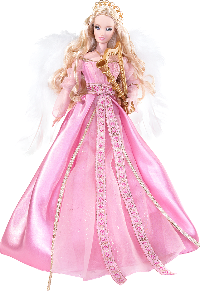 Pink Gown Doll Barbie Transparent PNG Image