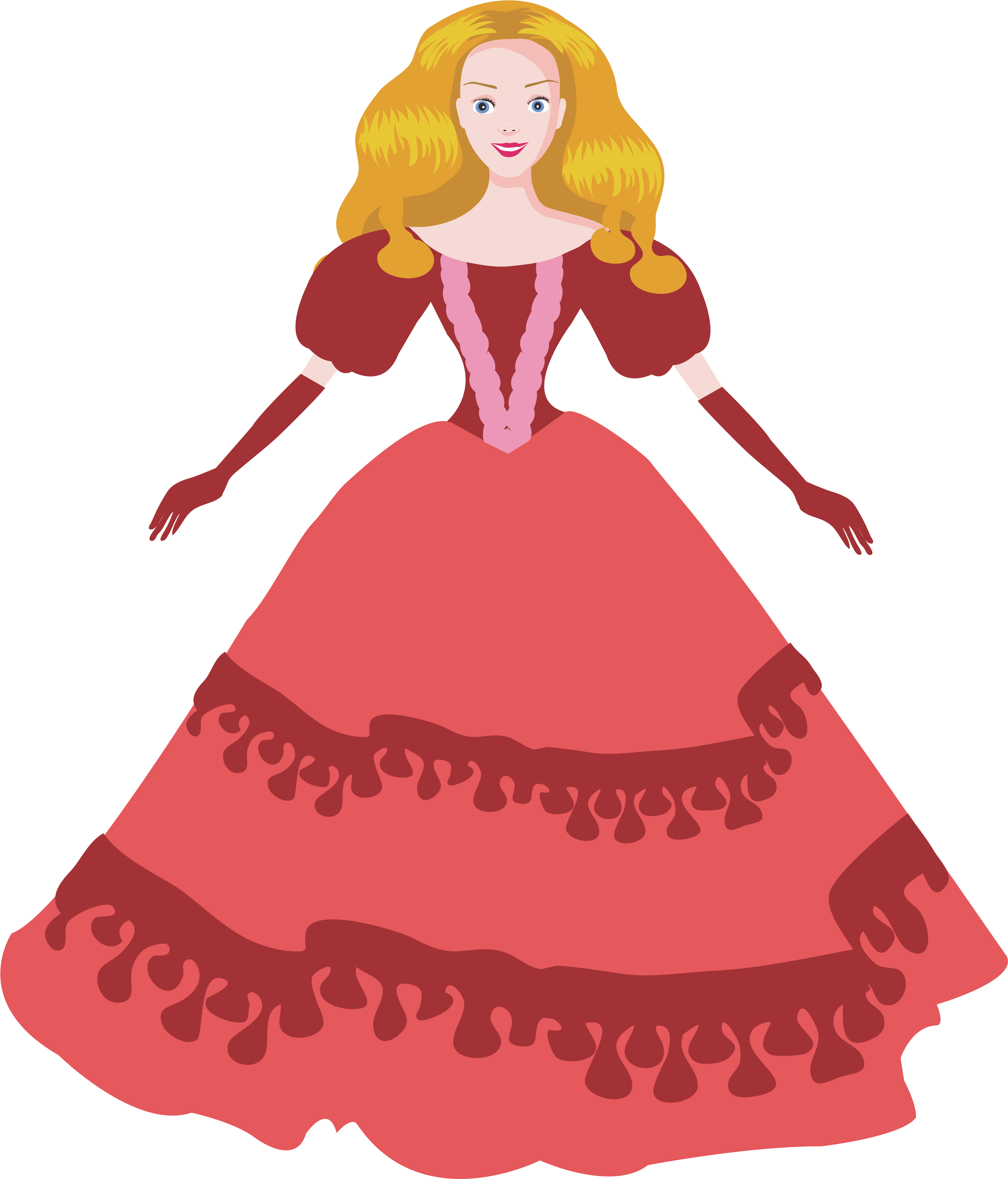 Vector Doll Princess Barbie Transparent PNG Image