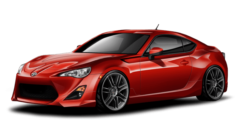 Red Toyota Gt86 Car Transparent PNG Image