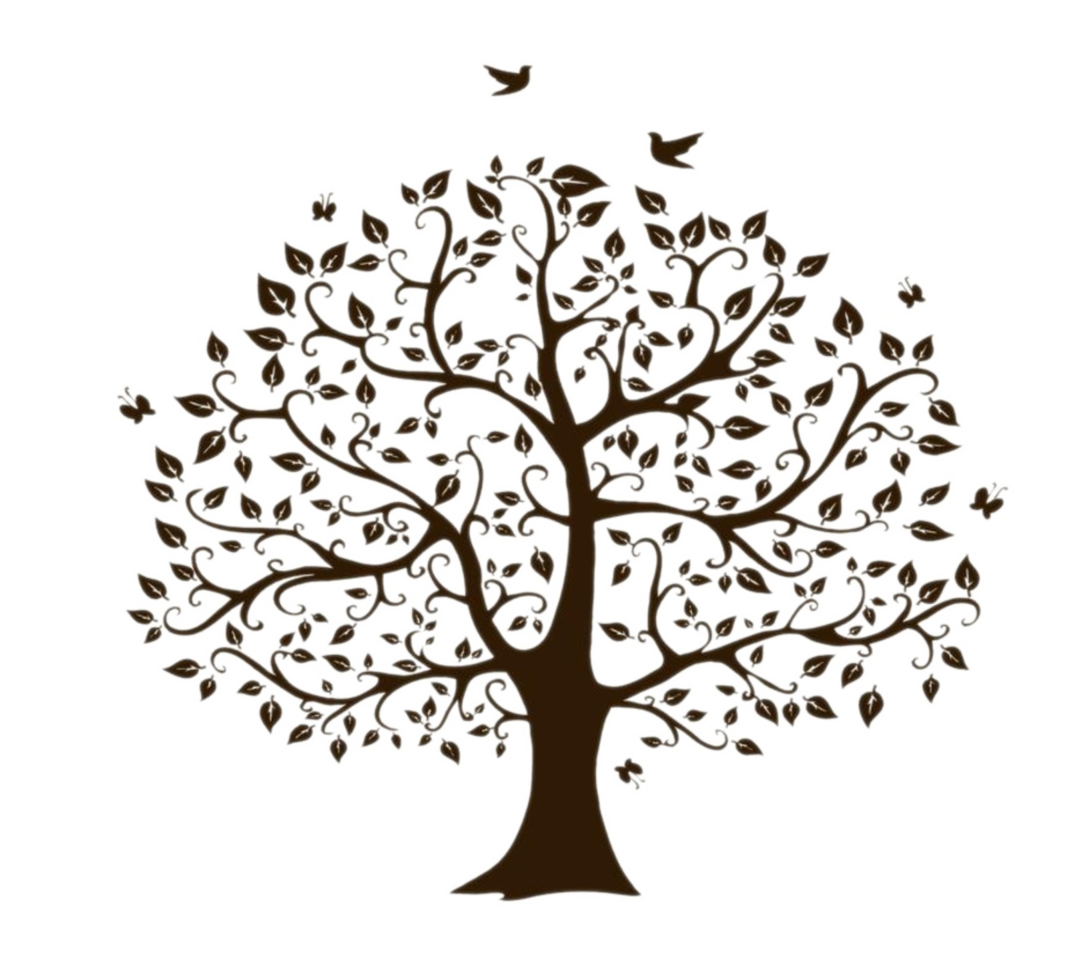 Silhouette Model Tree Sign Transparent PNG Image