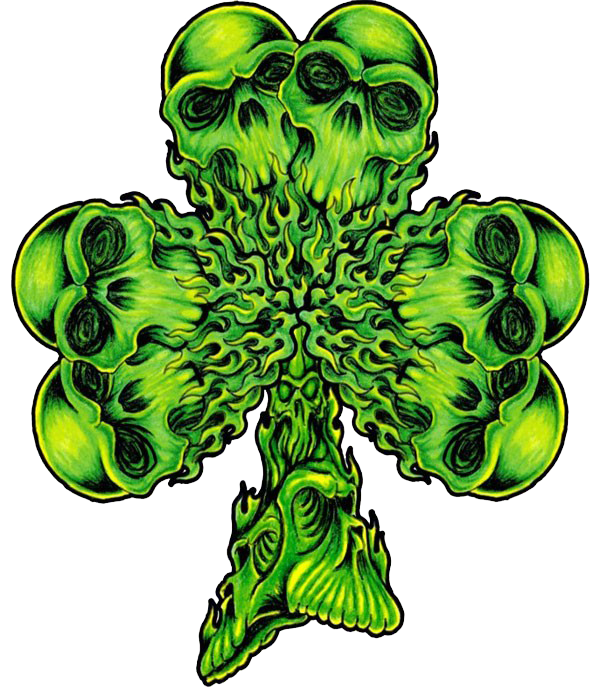 Shamrock Tshirt Leaf Plant Skull Transparent PNG Image