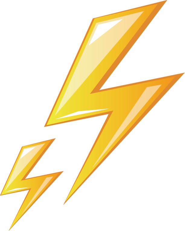 Electricity Logo Text Triangle Lightning Transparent PNG Image