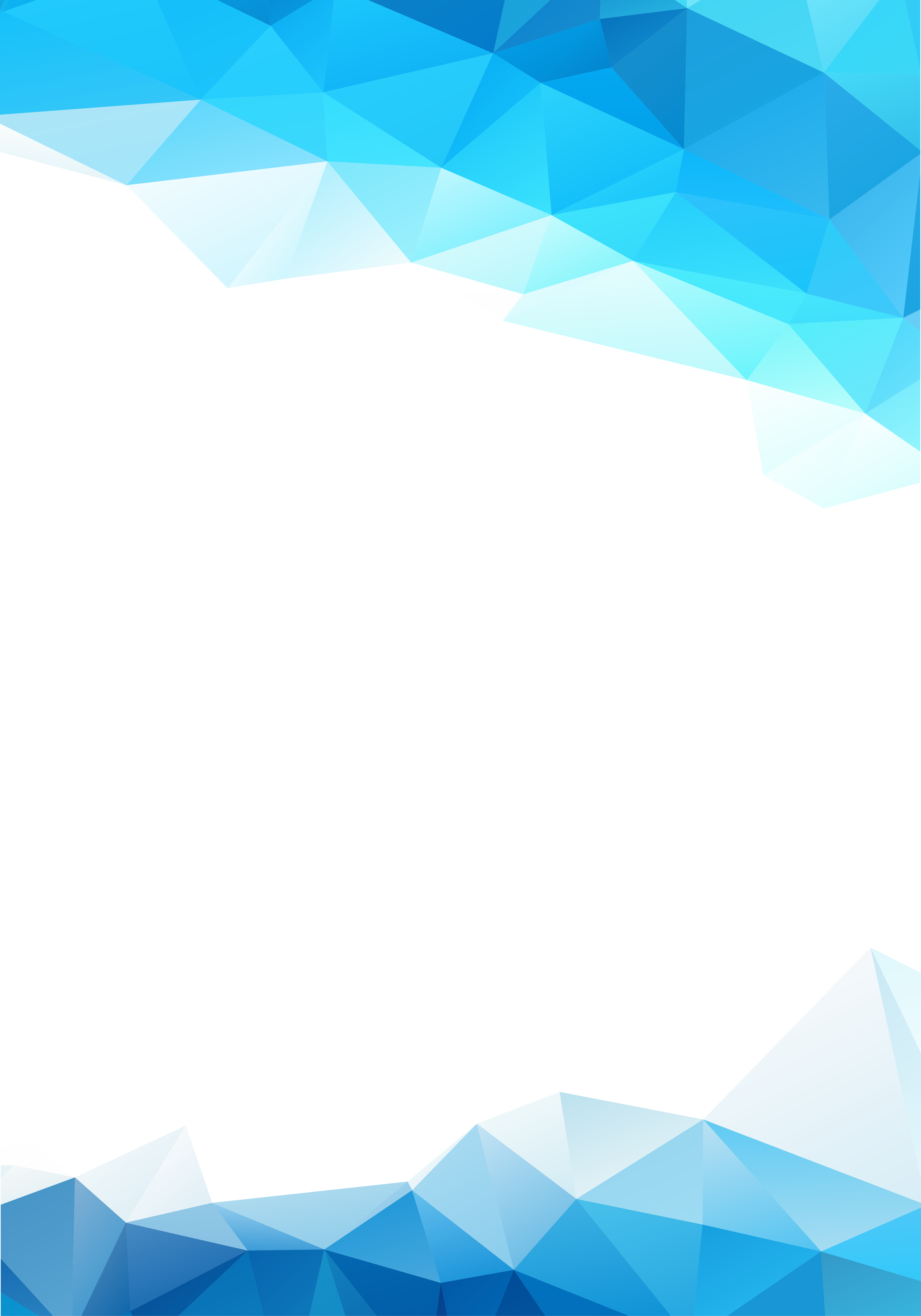 Blue Geometric Triangle Shape Turquoise Transparent PNG Image