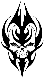 Tribal Skull Tattoos Transparent PNG Image